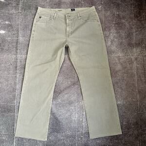 NWT Mens Adriano Goldschmied USA AG The Protege Straight Leg Gray Pants Sz 38 34